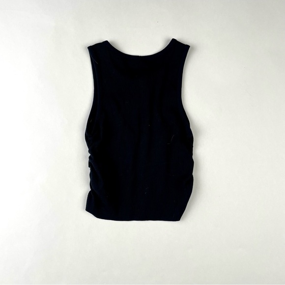 Aerie Black Ribbed Knit Top - Picture 2 of 3